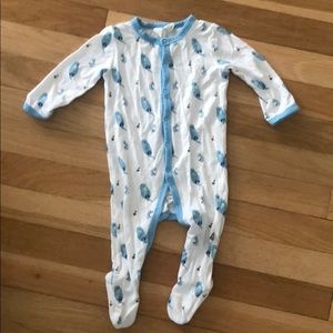 Kyte baby button footie size 3-6 m